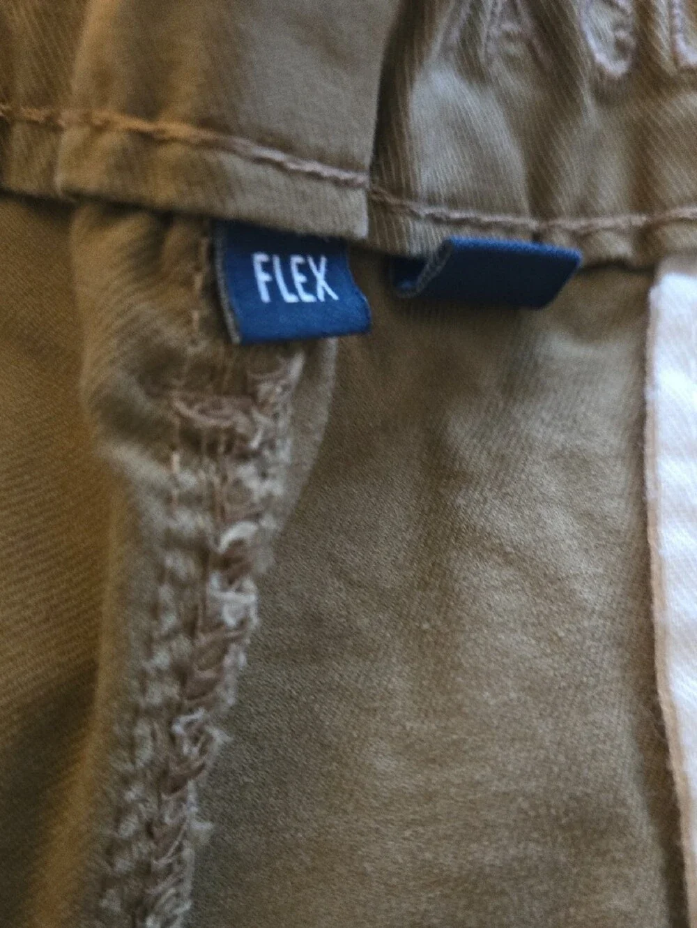 American Eagle Outfitters Tan Flat-Front Cotton Shorts